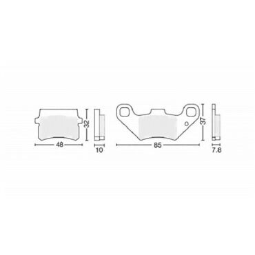 Колодки дискового тормоза ATV150 250 CN - миниатюра 1