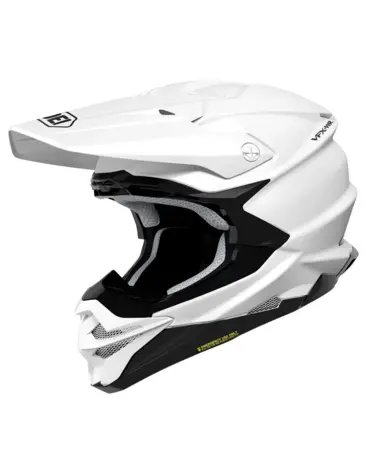 Шлем кроссовый Shoei VFX WR PLAIN, whiite  (XS, Взрослая  Кросс эндуро)