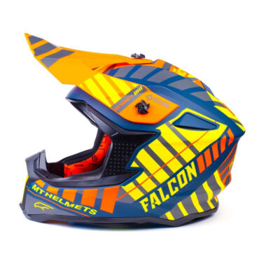 MT Шлем MX802 Falcon Energy B3 matt yellow - миниатюра 3