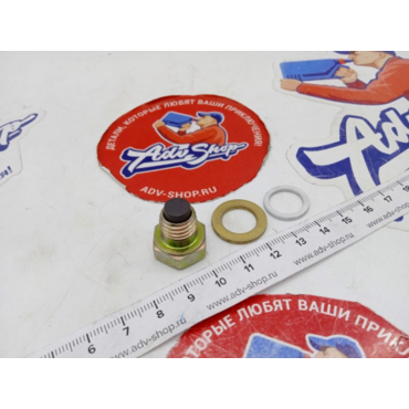 LS магнитный болт сливной M12 x 1,50 XR250 XR400 XL1000 CRF1000 CRF1100 - миниатюра 1
