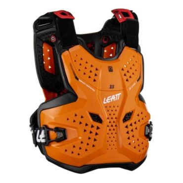 Leatt Защитный панцирь подростковый Chest Protector 3.5 Junior V26 Orange Black - миниатюра 4