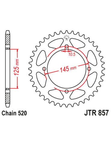 Звезда ведомая JTR857 46