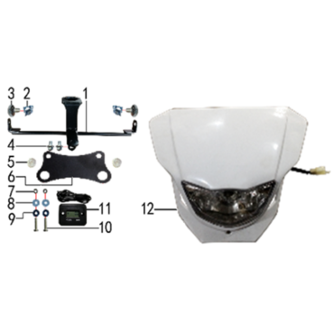 Фара YA LED белая.616.0090 - миниатюра 6