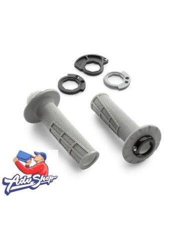 KTM / HQV / GAS грипсы с открытыми торцами ( серый ) SX SXF EXC EXCF TE FE FC FX EC MC 17 23 ( 79002923100 )