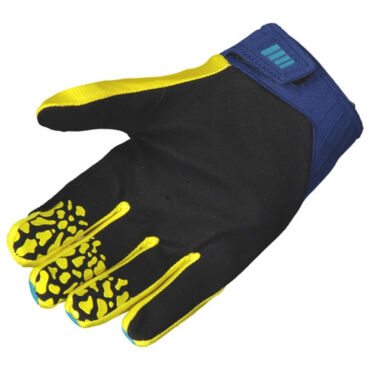 Scott Перчатки 450 Angled blue yellow - миниатюра 1