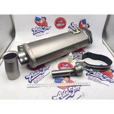 Wings Titanium Mufflers прямоточный титановый выхлоп (silver) Husqvarna 701 R ( 21 24 ) WTMC701 21 - миниатюра 4