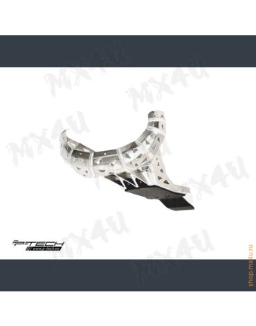 Защита резонатора + (пластик) алюминиевая KTM EXC / Husqvarna TE 250 300 23 24