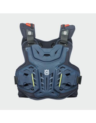 Защита тела Leatt Chest Protector 4.5 Husqvarna, blue yellow (One Size, Взрослая )