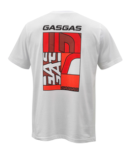 Футболка GASGAS FULL GAS TEE, white (L, Взрослая  Повседневная) - миниатюра 2
