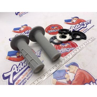 KTM / HQV / GAS грипсы открытый торец ( серый ) SX SXF 23 24 ( A46002921500BJ ) - миниатюра 4