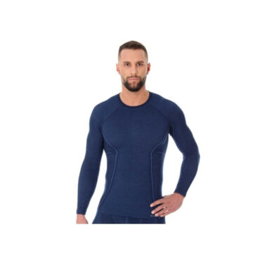 Brubeck Футболка мужская Active Wool Синий - миниатюра 2
