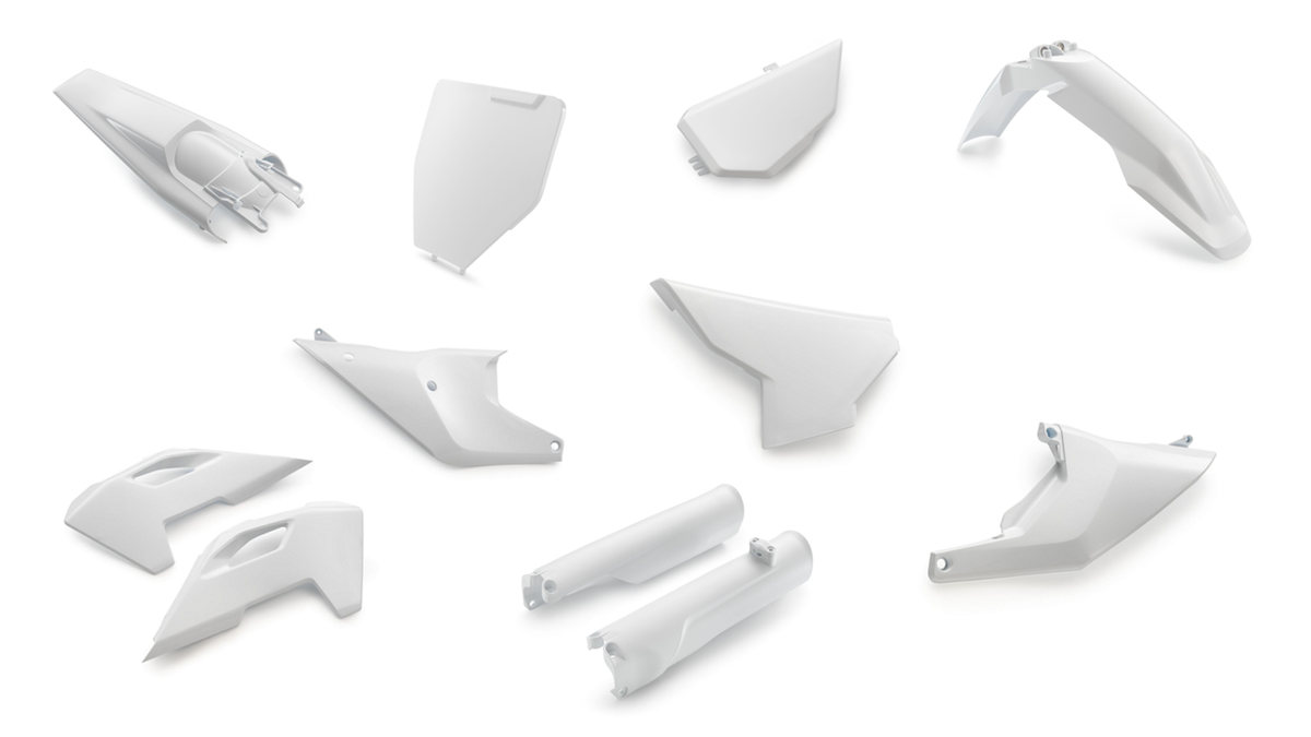 Husqvarna Plastic parts kit Комплект пластика ( белый ) 125 450 TC FC  23-> ( 00010000435K / 00010000373K ) - фото 1