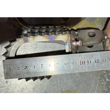 Ti Rex Подножки нержавейка НАЗАД 5мм, ВНИЗ 5мм на KTM 24гг EXC TBI // TRX 01 SS 0505 002 - миниатюра 3
