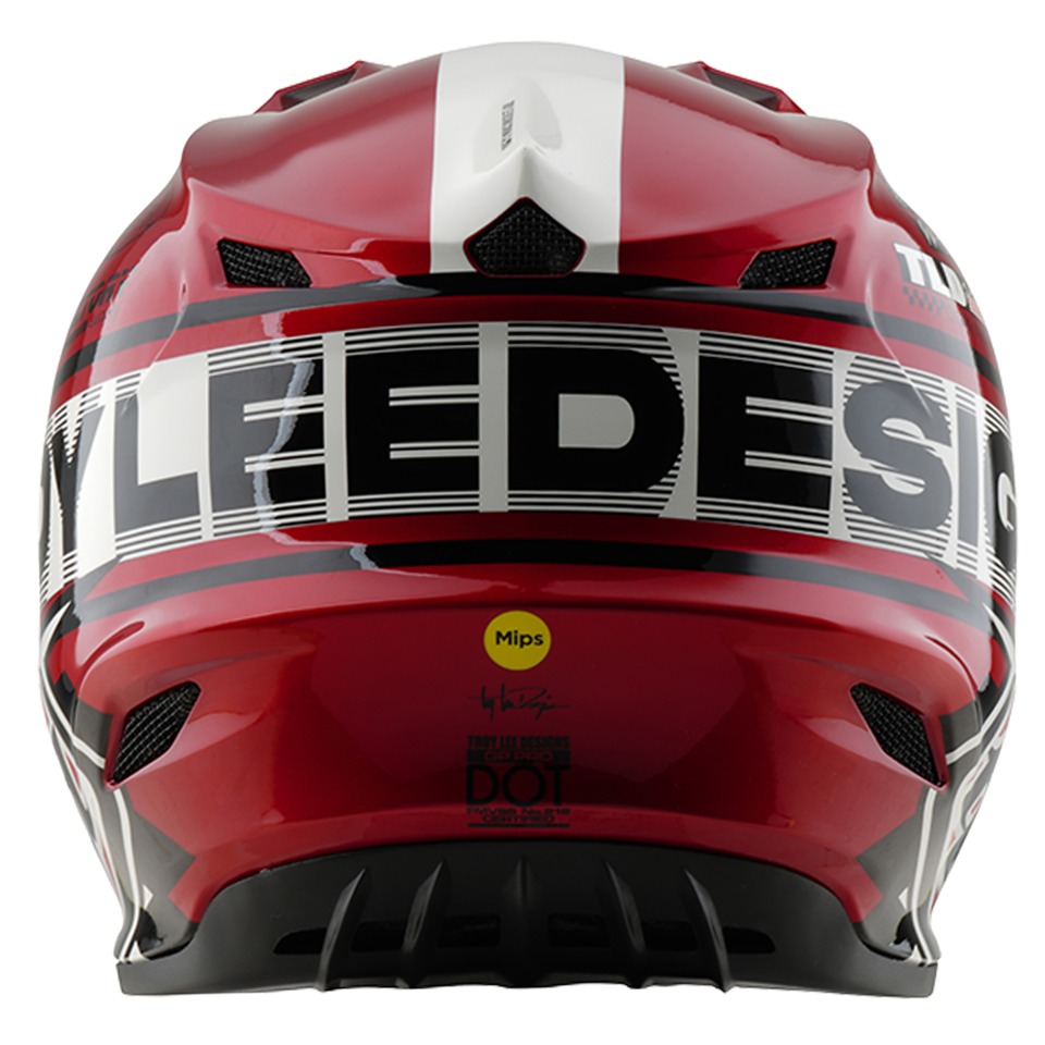 Мотошлем Troy Lee Designs GP Pro Fifty-50 White/Red 2025 - фото 7