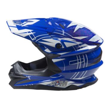 AiM Шлем JK803S Blue White - миниатюра 5