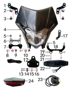 Фара HN 5LED чёрный.616.0351 - миниатюра 14