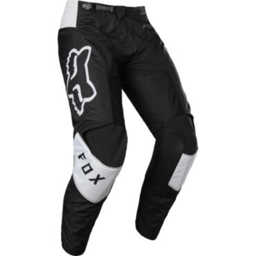 Fox Мотоштаны 180 Lux Black White - миниатюра 2