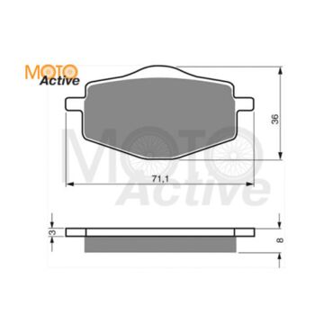 Тормозные колодки GOLD FREN Sintered S3 018 (FA 101) - миниатюра 1
