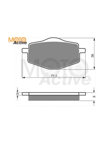 Тормозные колодки GOLD FREN Sintered S3 018 (FA 101)