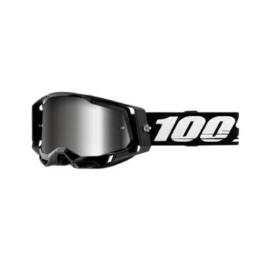 100% Очки Racecraft 2 Goggle Black Mirror Silver Lens - миниатюра 1