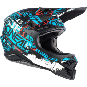 Oneal Кроссовый шлем 3Series Ride Синий Черный - миниатюра 5