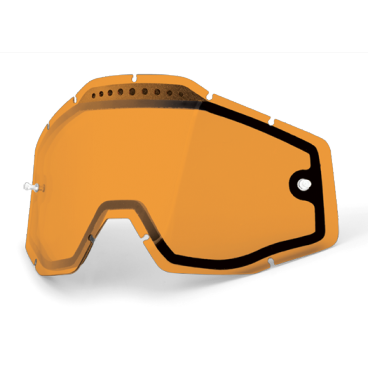 Линзы 100% Racecraft Accuri Strata Vented Dual Pane Lens Anti Fog Persimmon - миниатюра 1