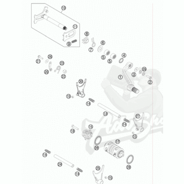 KTM болт лапки кпп SX EXC 690 790 890 1190 1290 ( 59009062016 ) - миниатюра 2