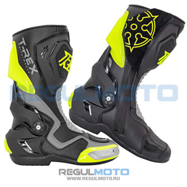 Защита голени (боты) RYO Racing T REX, желтый черный  - миниатюра 1