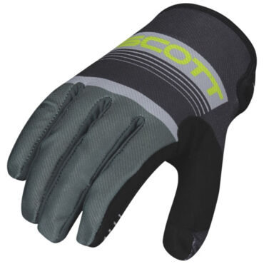 Scott Перчатки 350 Race Kids grey yellow - миниатюра 2