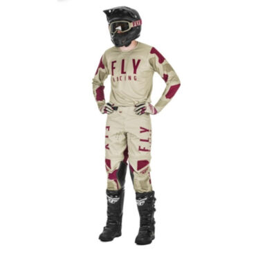 Комплект Fly Racing KINETIC K221 Серый Бордовый, джерси+штаны - миниатюра 6
