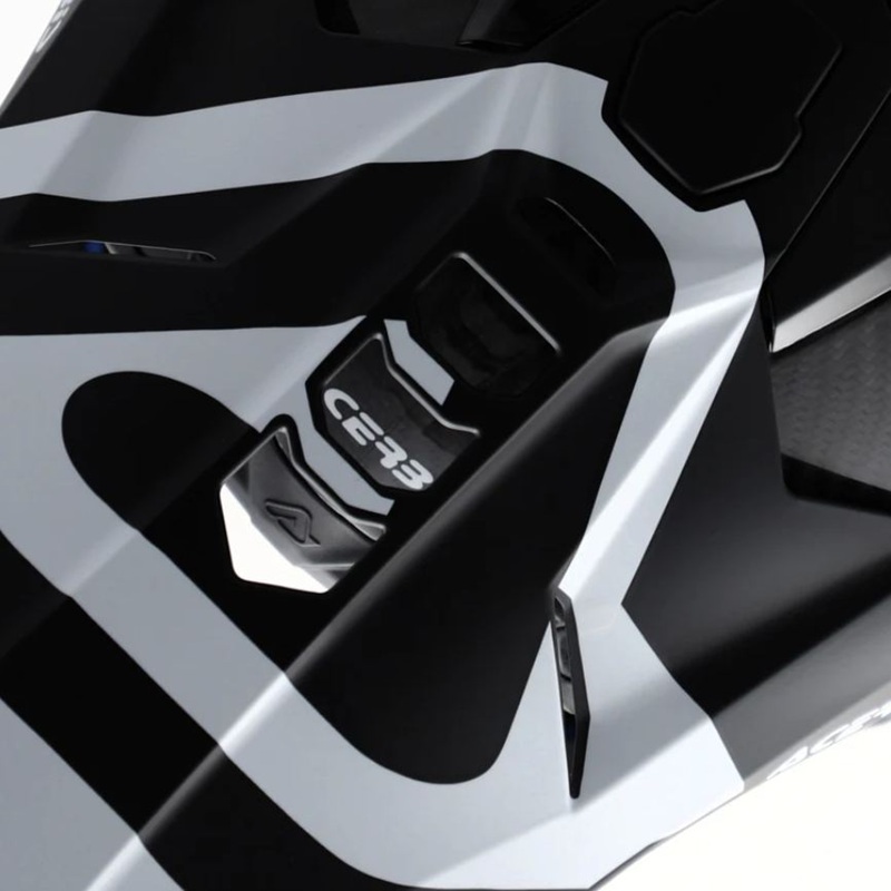 Acerbis Шлем Airstrike C 22 06 Black White - фото 12