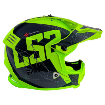 LS2 Мотошлем MX437 Fast Alpha Желтый - миниатюра 2