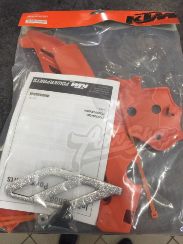 KTM защитные накладки на раму оранж SX / XC / EXC 11 16 ( 7720309400004 ) - фото 3