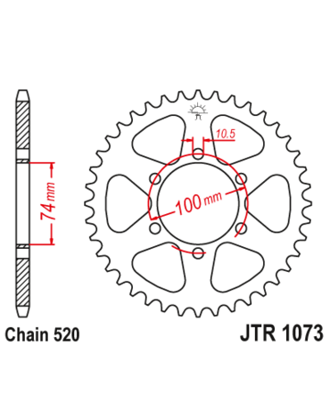 Звезда ведомая JTR1073 46