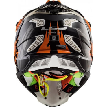 LS2 Мотошлем MX700 Subverter Evo Emperor Черно оранжевый - миниатюра 4
