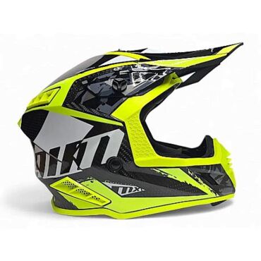 Мотошлем кроссовый AiM RH855 Carbon TERRAIN Black Yellow - миниатюра 4