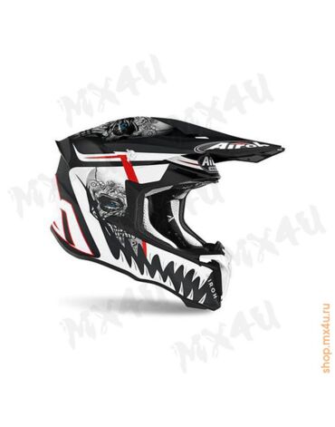 Шлем Twist 2.0 Mask - черно\бело\матовый