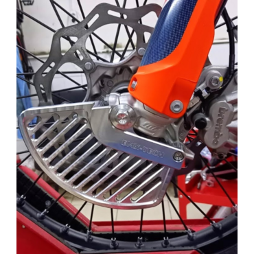 EMX TECH Защита тормозного диска переднего BLACK ALU KTM EXC TPI TBI 17 24 / HQV 17 24 / GAS 20 24 // 74 19 029 BLK // ZALP000004 - миниатюра 3