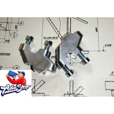 ADVS проставки со смещением для руля d= 22 mm  h= 30 mm (Alu)  Suzuki DL650 - миниатюра 1