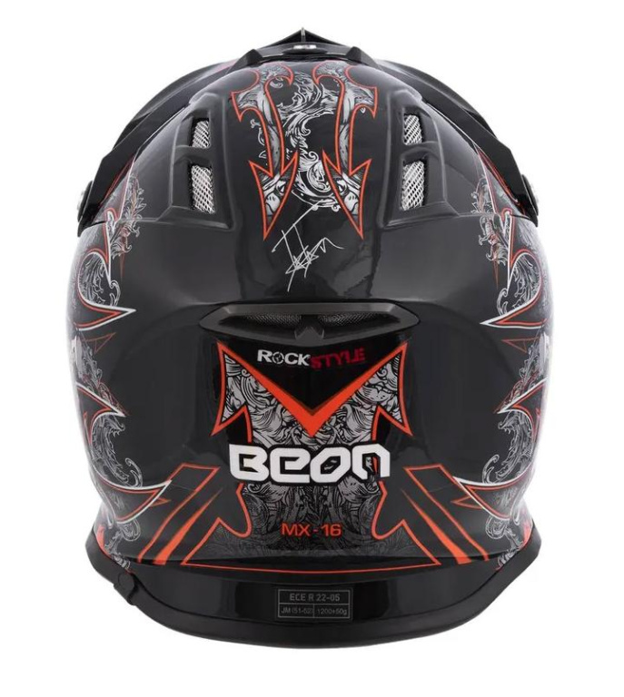 Beon Шлем МХ 17 Black Graffiti - фото 4