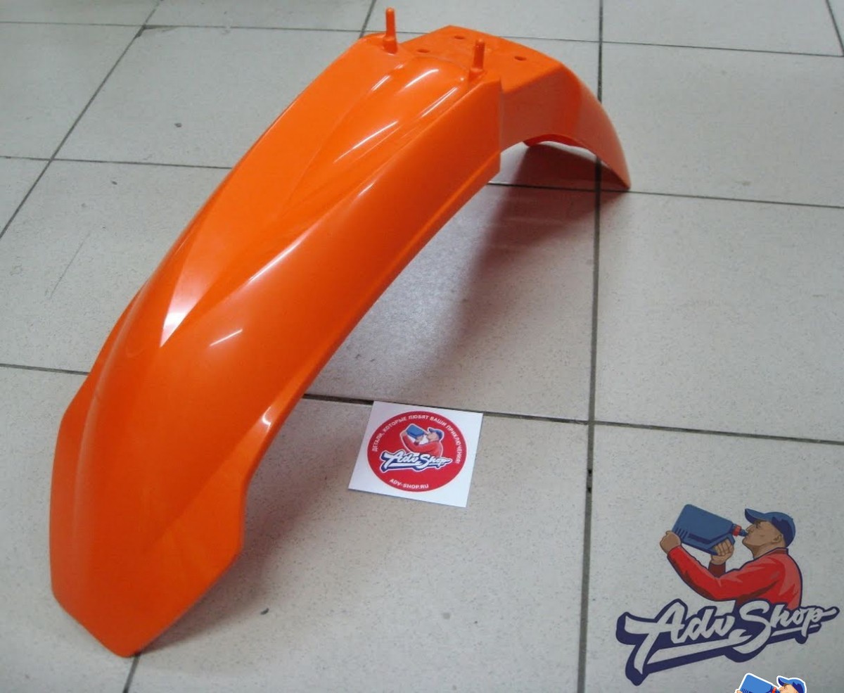 KTM FENDER FRONT WIDE ORANGE крыло переднее EXC /SX 00 07 ( 5030801030004 / 5030801010004 / 5030801000004 ) - фото 2