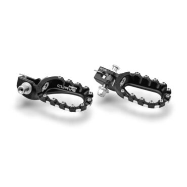 Подножки алюминиевые низкие (рост от 180) черные S3 Hard Rock KTM 17 23 / Husqvarna 17 23 / GasGas 21 23 - миниатюра 2