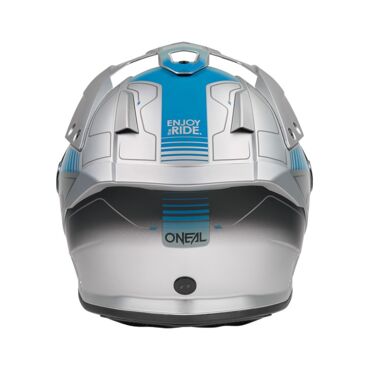 Oneal Шлем кроссовый со стеклом Sierra RS Echo серый синий - миниатюра 5