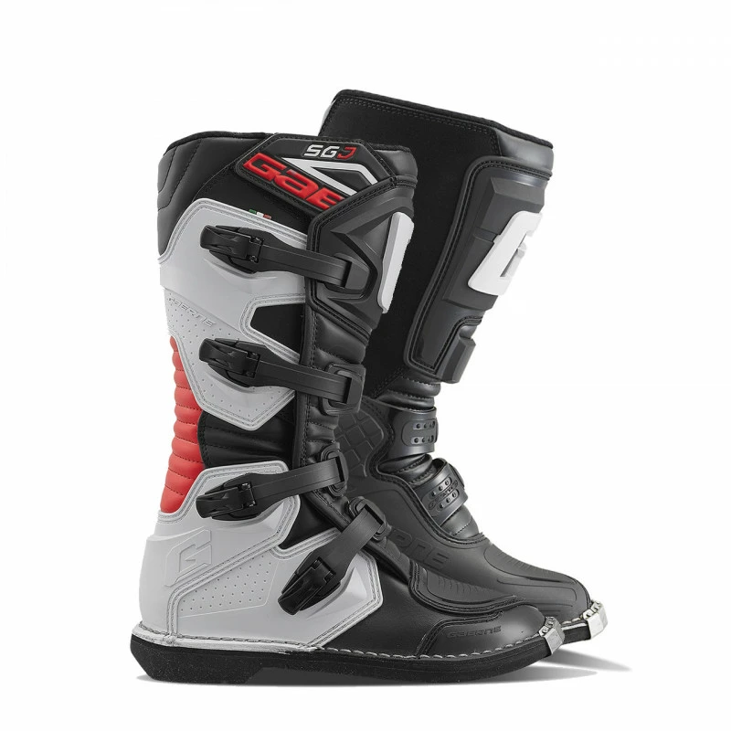 Мотоботы детские Gaerne SG J Black White Red - фото 2