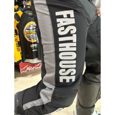 Fasthouse Брюки Grindhouse Pant Gray Red - миниатюра 4