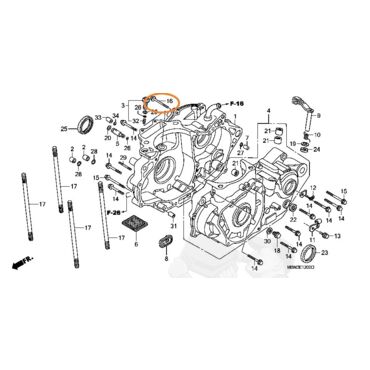 HONDA BOLT, FLANGE Болт ( 90004GHB770 ) - миниатюра 3