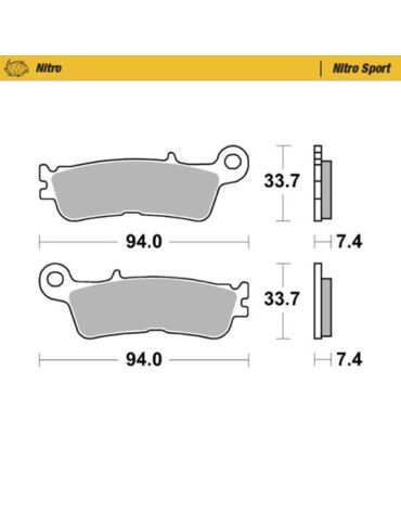 Колодки тормозные передние (Nitro Sport) Yamaha YZ125 250 22- / YZ250F 21- / YZ450F 20- / WR450F 21-