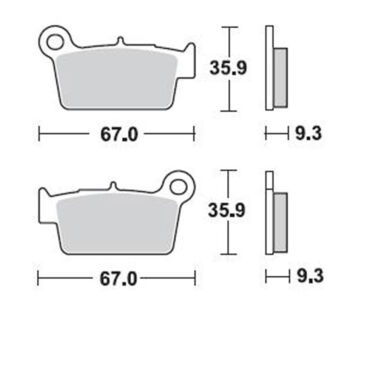 Колодки 890 SN367 Puller, задние - миниатюра 1