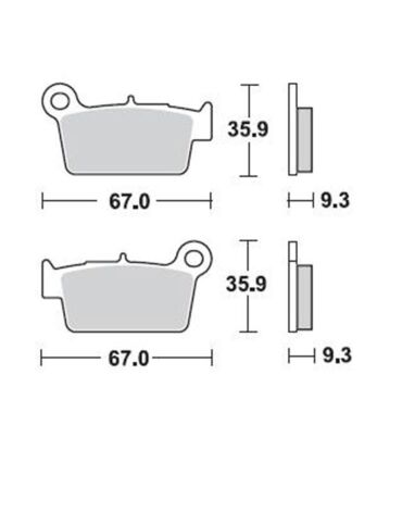 Колодки 890 SN367 Puller, задние