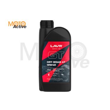 Моторное масло LAVR MOTO GT OFF ROAD 4T 10W 40, (1 л.) - миниатюра 2